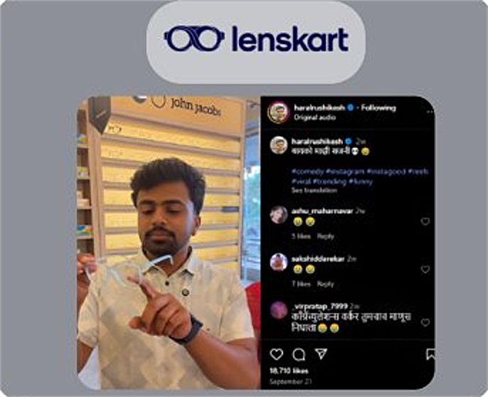 Lenskart campaign by FAME HUNGER